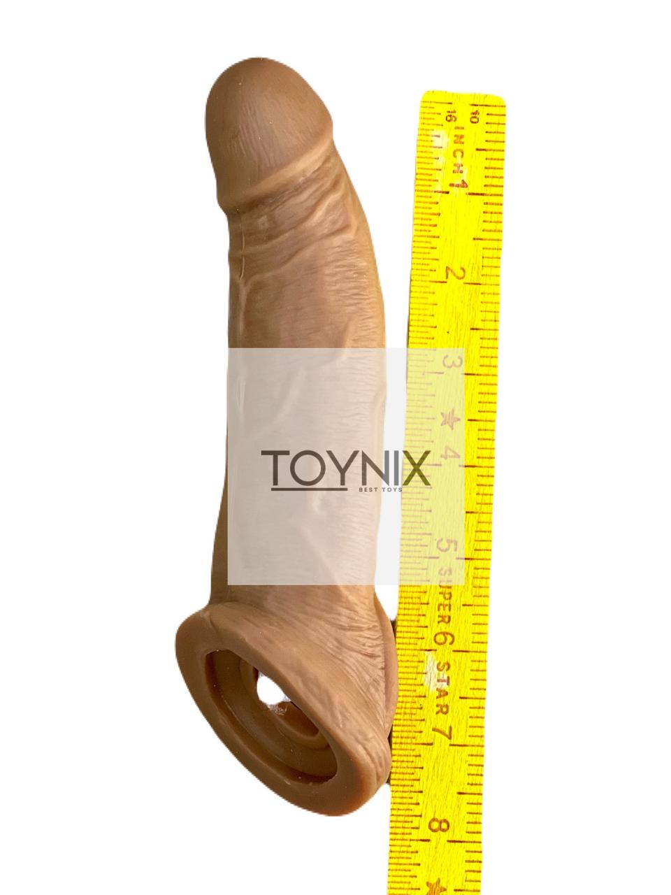 Silicon Dragon Condom 8" Inches Dark Color