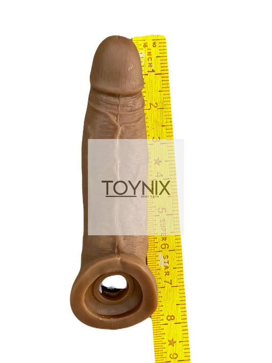 Silicon Dragon Condom 8" Inches Dark Color